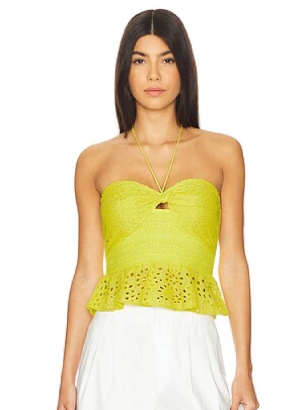 Alice and Olivia halter top and shorts set